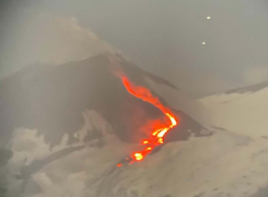 Eruption of Mount Etna on 13.5.2022