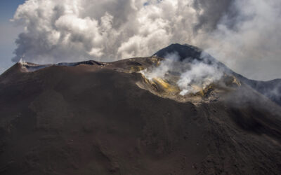 De hoofdkrater van de Etna
